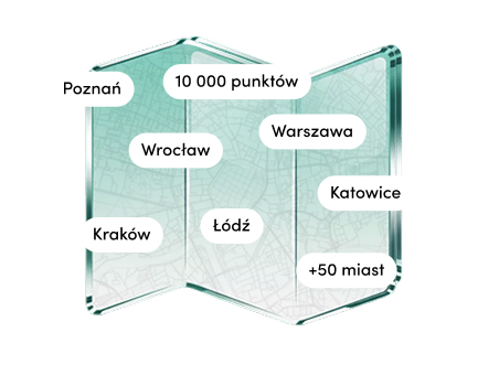 Mapa punktów doładowań
